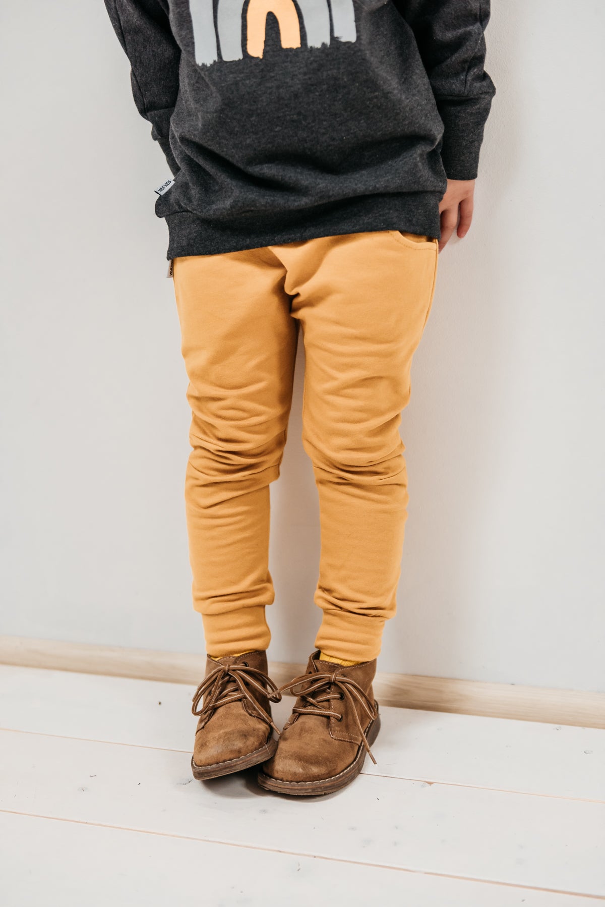Eko hlače - gorčično rumena